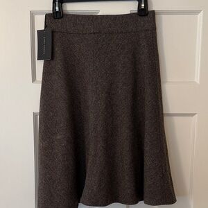 Zara Woman Brown Tweed A-Line Skirt NWT Size S